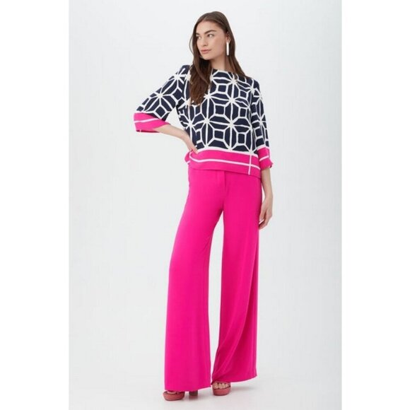 💕TRINA TURK💕 Verity 2 Pant ~ Petal Pink 8 NWT - Picture 4 of 12